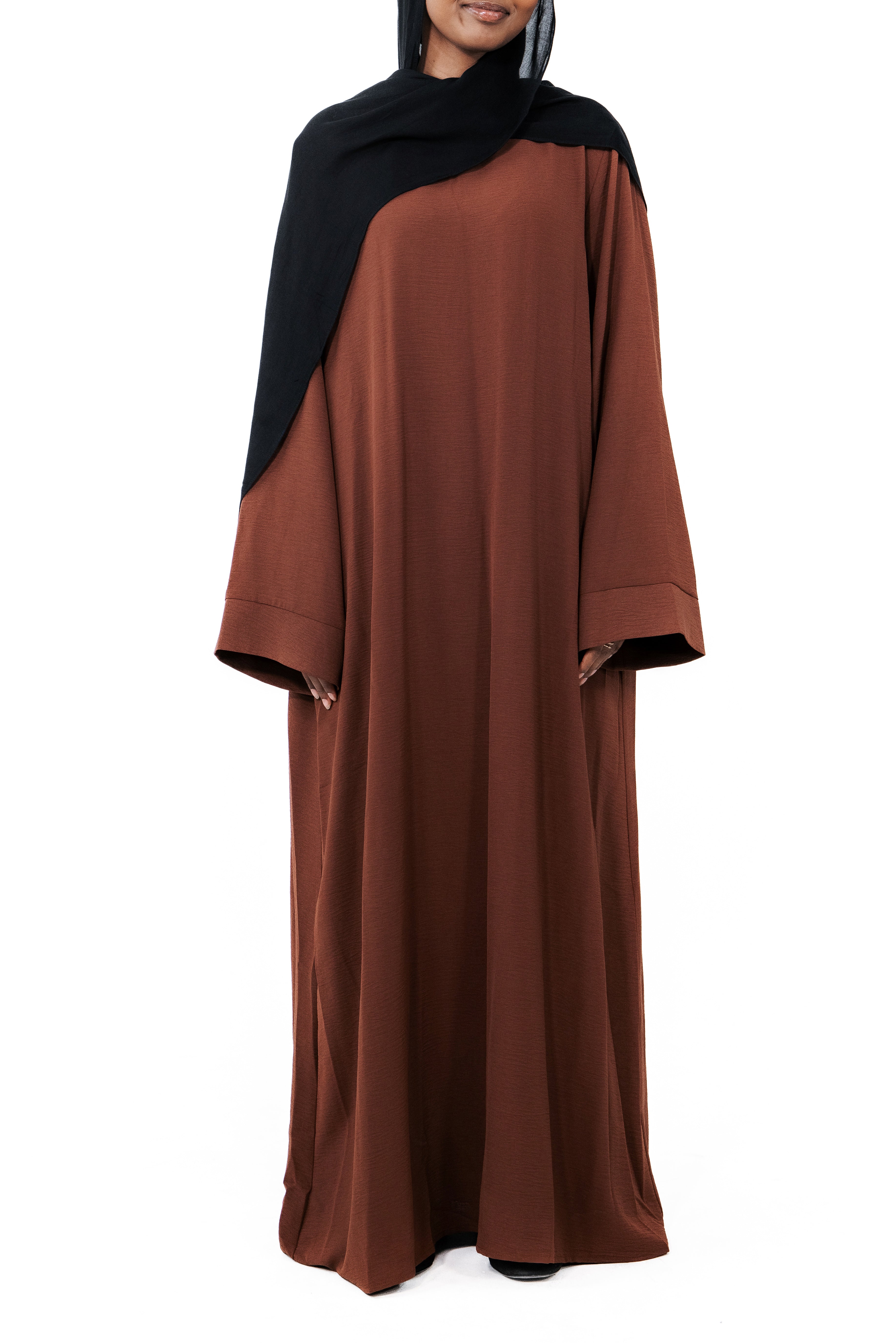 Abaya fermée en crêpe