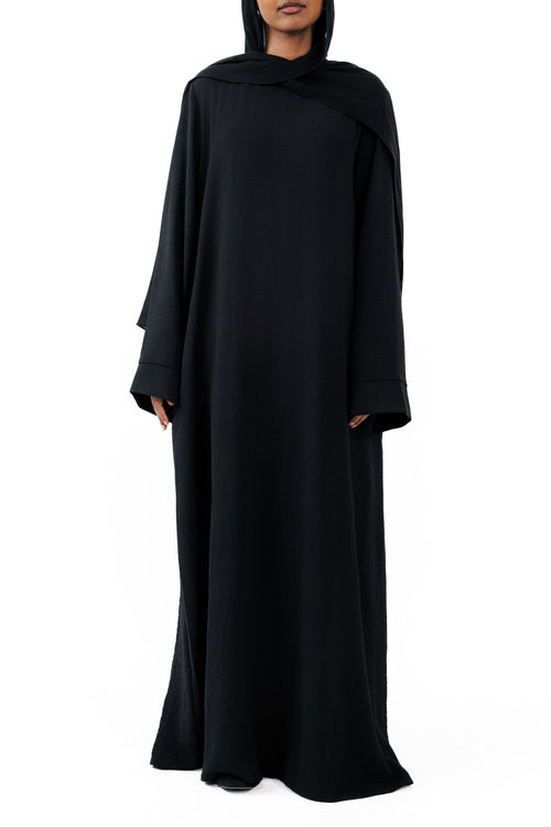 Abaya fermée en crêpe